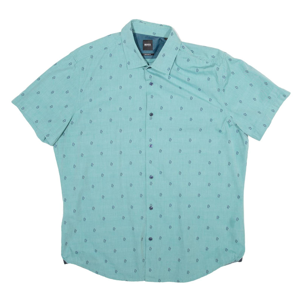 BOSS Regular Fit Mens Shirt Green L