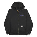 CARHARTT Mens Black Zip Front Hoodie M City of Airdrie Arena Operations Logo