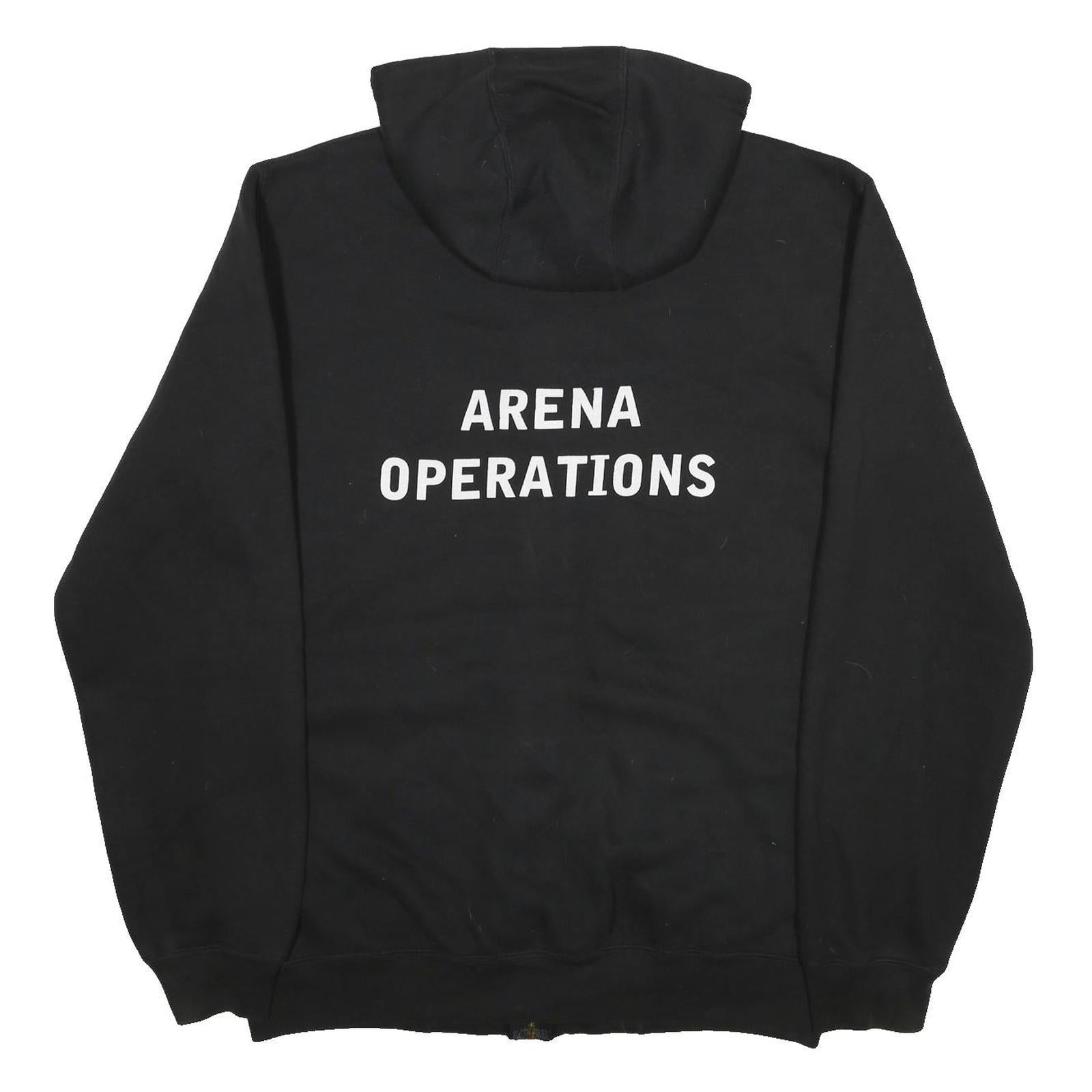 CARHARTT Mens Black Zip Front Hoodie M City of Airdrie Arena Operations Logo