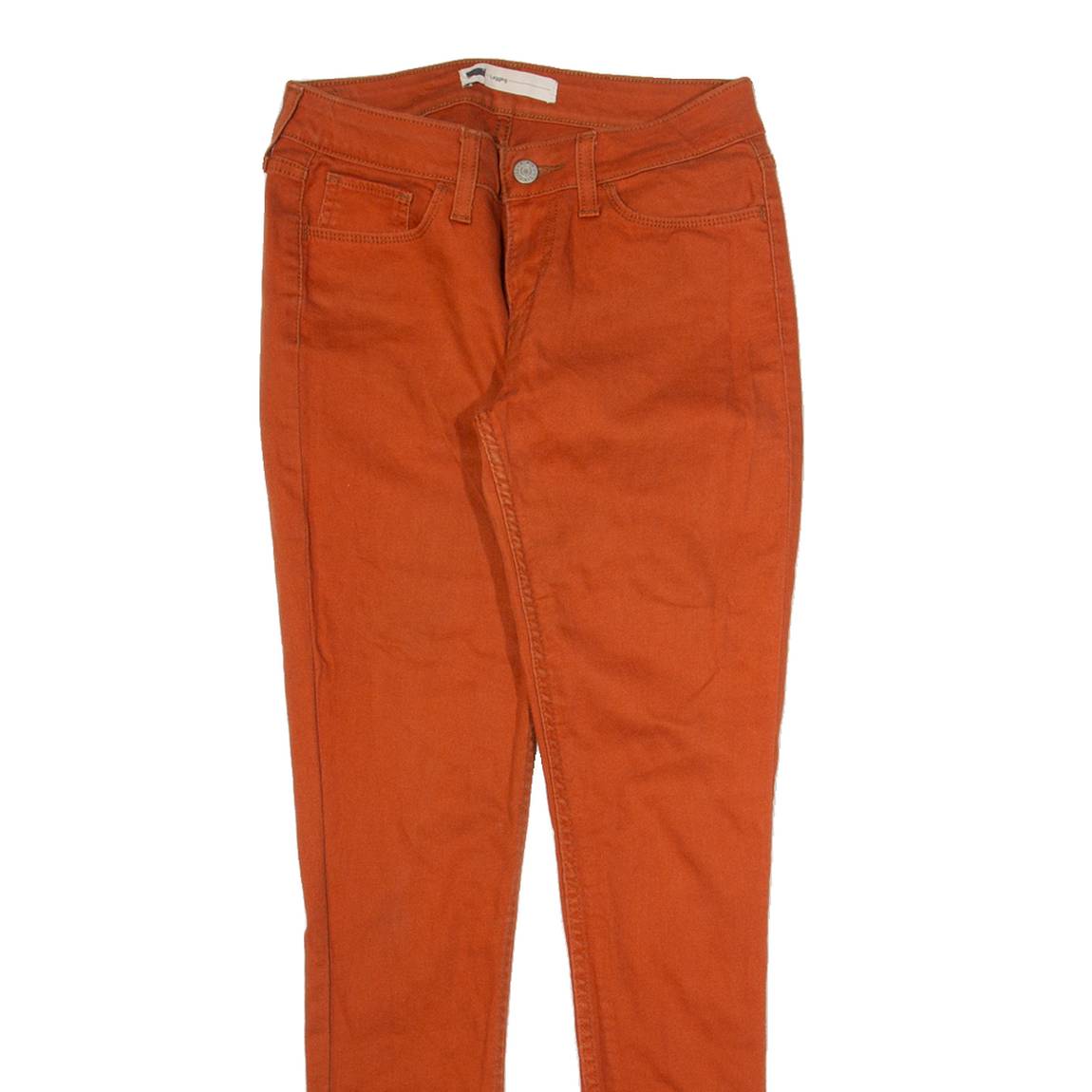 LEVI'S Womens Jeans Orange Regular Jegging W27 L30
