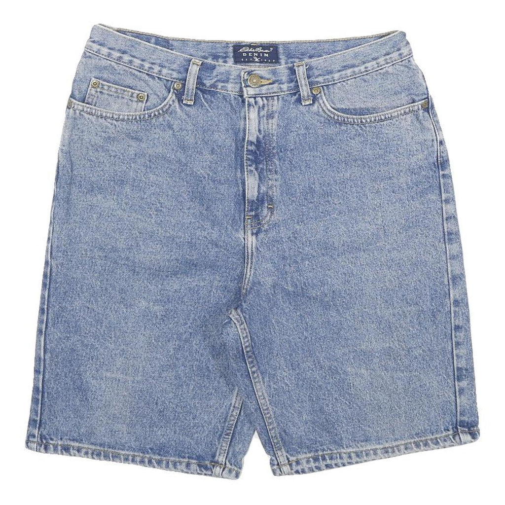 EDDIE BAUER Mens Denim Blue Casual Shorts L W31 Classic Fit Cotton Blend