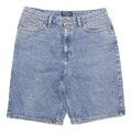 EDDIE BAUER Mens Denim Blue Casual Shorts L W31 Classic Fit Cotton Blend