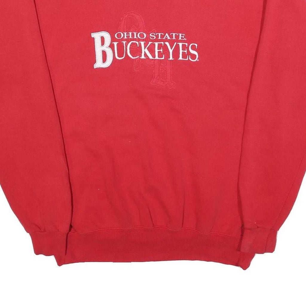 CRABLE SPORTSWEAR Mens Red Ohio State Buckeyes Crew Neck L Sweatshirt Cotton