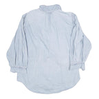 ZARA Womens Blue Denim Shirt Long Sleeve Collared M Button Front Casual Top