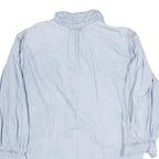 ZARA Womens Blue Denim Shirt Long Sleeve Collared M Button Front Casual Top