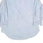 ZARA Womens Blue Denim Shirt Long Sleeve Collared M Button Front Casual Top