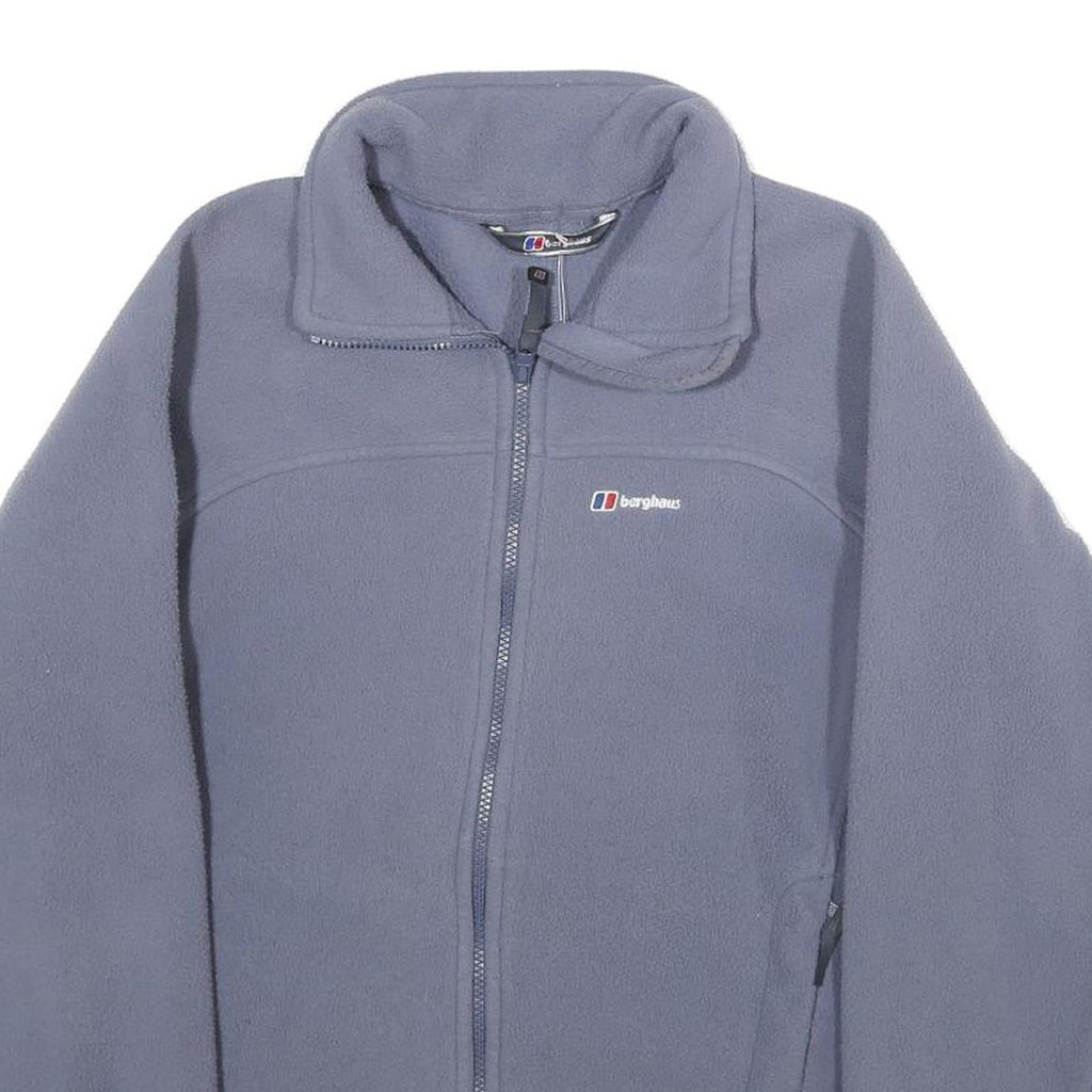 BERGHAUS Womens Blue Grey Zip Fleece Jacket XL Polyester Outdoor Casual Warm