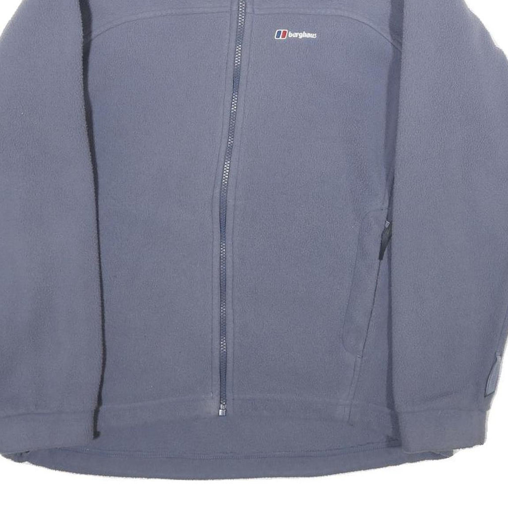 BERGHAUS Womens Blue Grey Zip Fleece Jacket XL Polyester Outdoor Casual Warm
