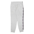 CHAMPION Mens Joggers Grey & Black Slim Tapered S W29 L29 Logo Tape