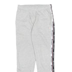 CHAMPION Mens Joggers Grey & Black Slim Tapered S W29 L29 Logo Tape