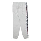 CHAMPION Mens Joggers Grey & Black Slim Tapered S W29 L29 Logo Tape