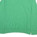 TOMMY HILFIGER Mens Green Navy & Grey Patterned V Neck Jumper Cable Knit L