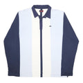 KAPPA Mens Blue & White Long Sleeve Striped Polo Shirt 2XL Casual Cotton