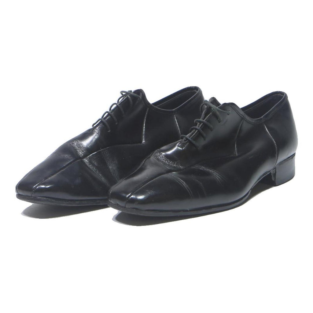 BENELLI Mens Leather Lace-Up Dress Shoes Black UK 8 Formal Classic Elegant