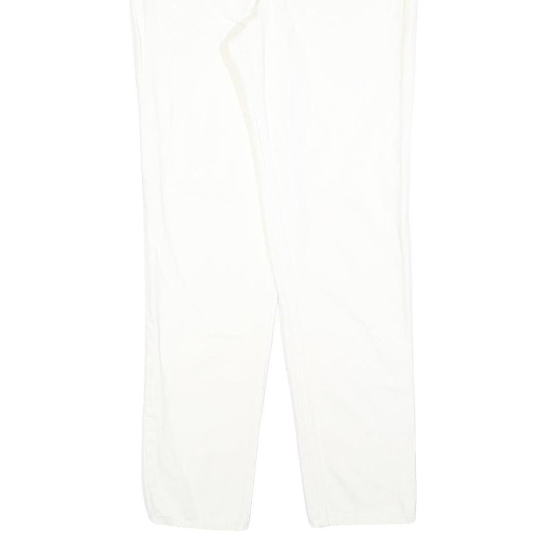 MARCEL SCHEINER Womens White Regular Fit Straight Denim Jeans Cotton Blend W28