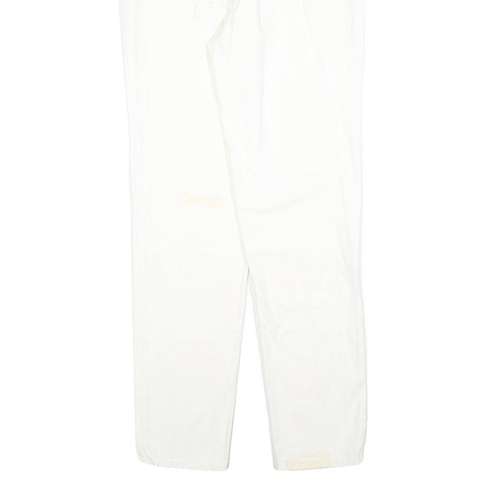 MARCEL SCHEINER Womens White Regular Fit Straight Denim Jeans Cotton Blend W28