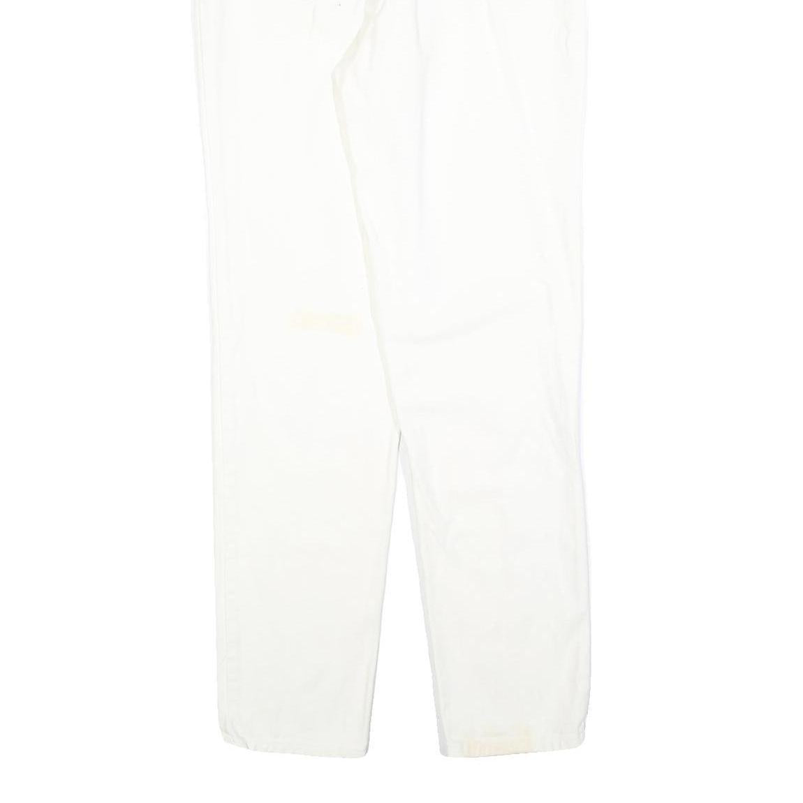 MARCEL SCHEINER Womens White Regular Fit Straight Denim Jeans Cotton Blend W28