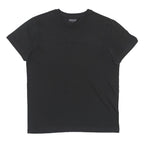 TIMBERLAND Mens Black Embossed Logo T-Shirt M Short Sleeve Crew Neck Cotton