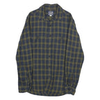 J.CREW Mens Blue & Olive Check Shirt XS Cotton Long Sleeve Button Casual Relaxed