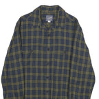 J.CREW Mens Blue & Olive Check Shirt XS Cotton Long Sleeve Button Casual Relaxed