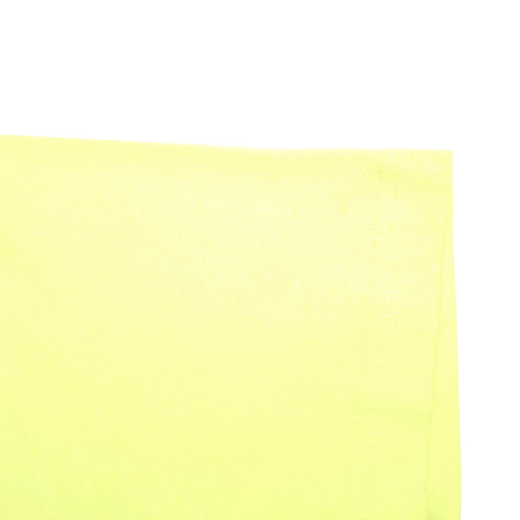 OFF-WHITE Mens Yellow Graphic T-Shirt S Short Sleeve Crew Neck Contracting Print
