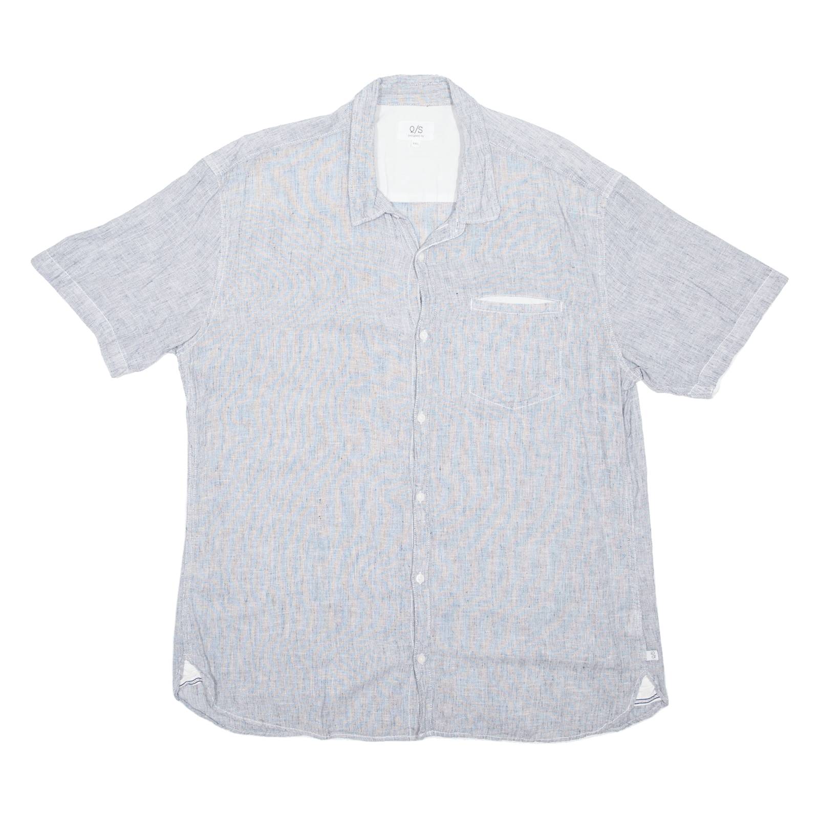 Q/S Mens Formal Shirt Blue 2XL