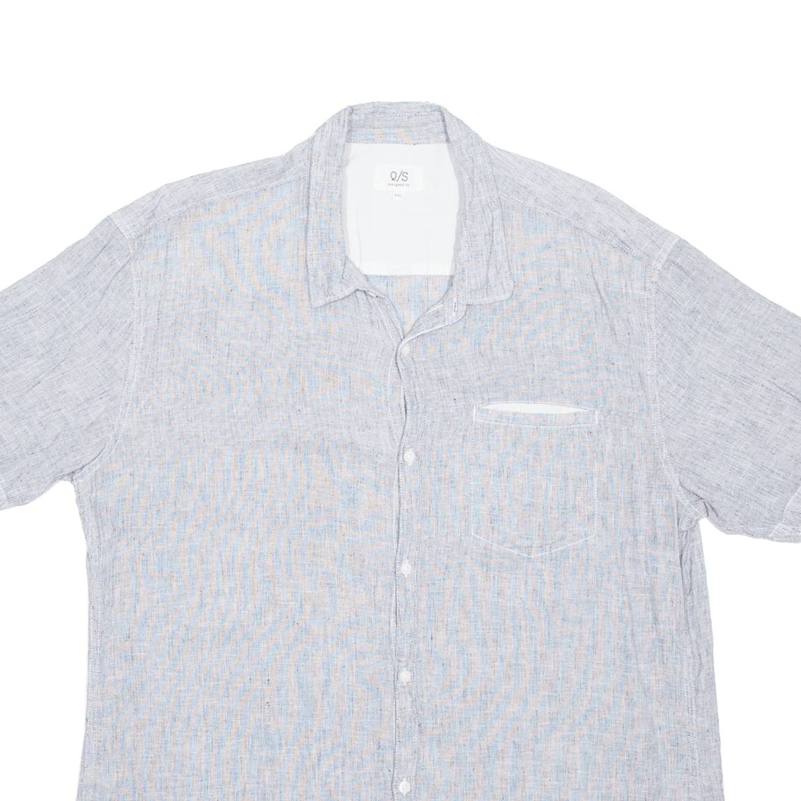 Q/S Mens Formal Shirt Blue 2XL