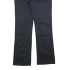 THE BEST Womens Regular Navy Blue Cotton Blend Trousers W30 L34 Zip Closure