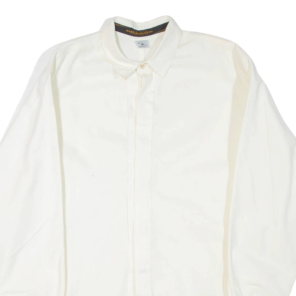 Womens Shirt White Collared Long Sleeve M