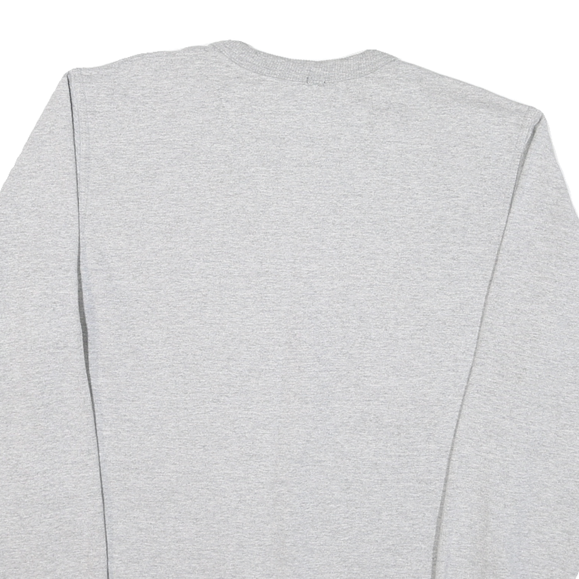 CHAMPION Mens Grey Crew Neck S Cotton Logo Sweatshirt Pullover Casual