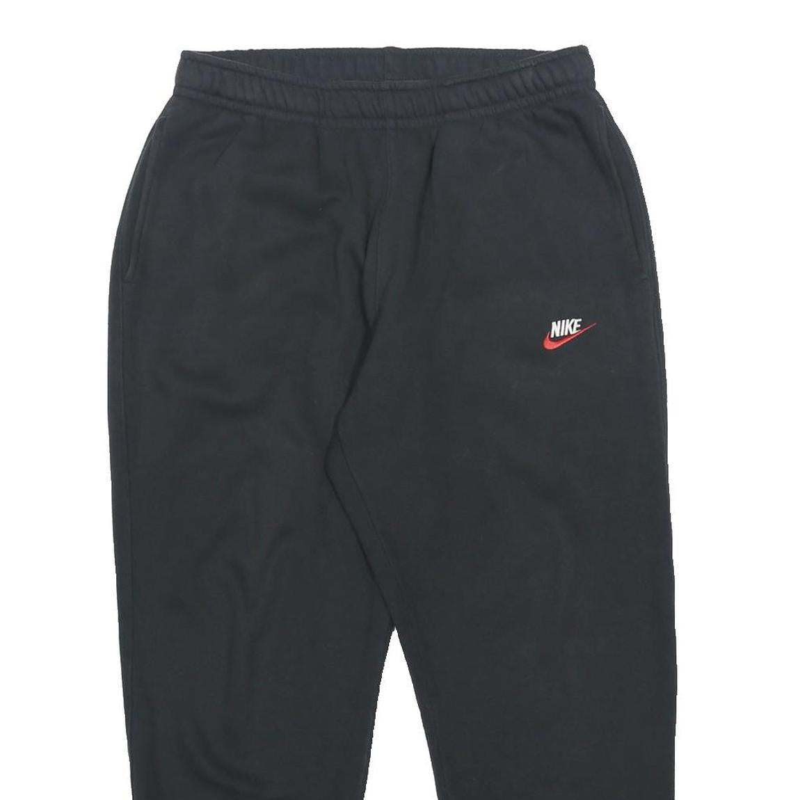 NIKE Mens Joggers Black XL W30 L26 Slim Tapered Cotton Blend Casual Sportswear