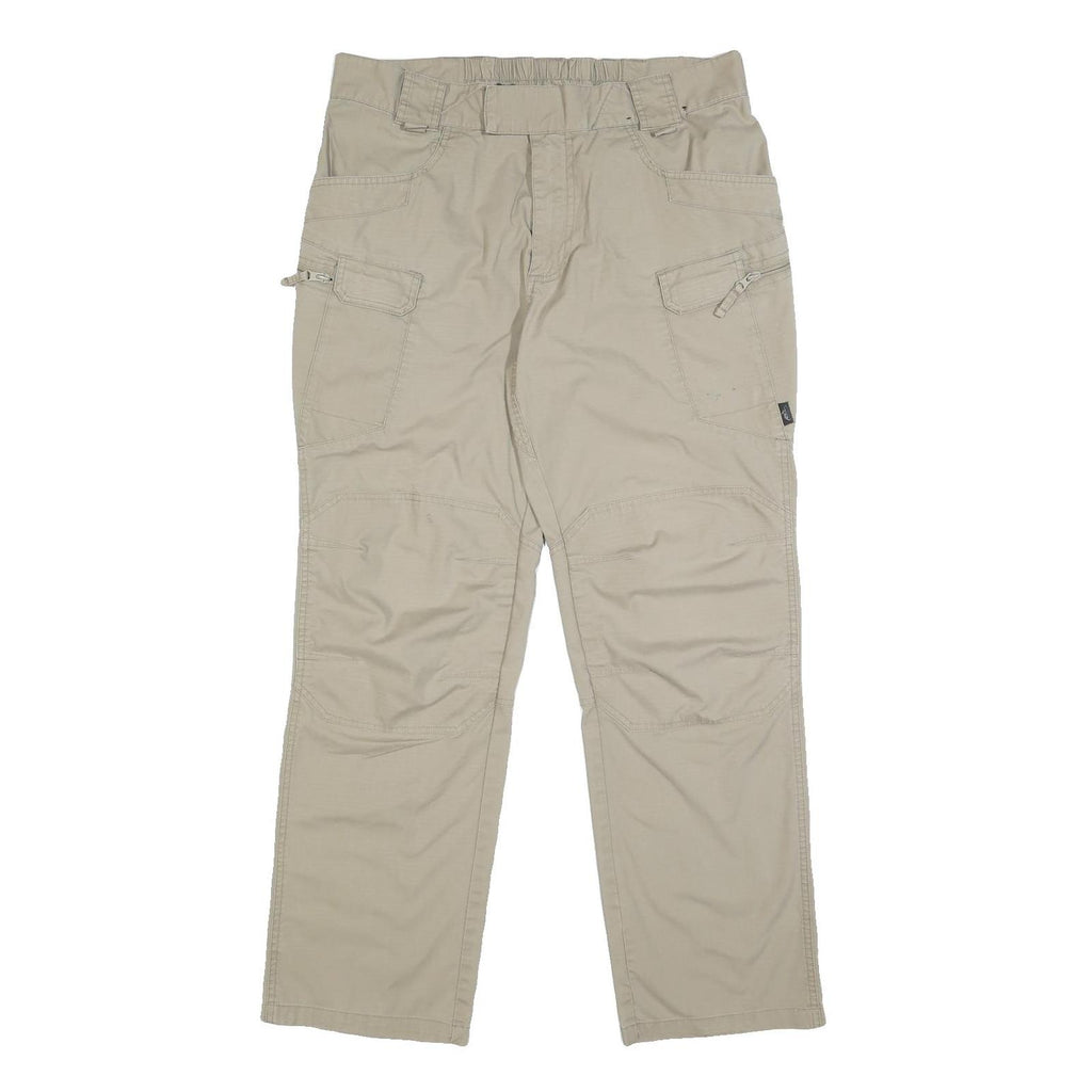 HELIKON-TEX Mens Cotton Blend Beige Regular Straight Trousers W34 L31 Utility