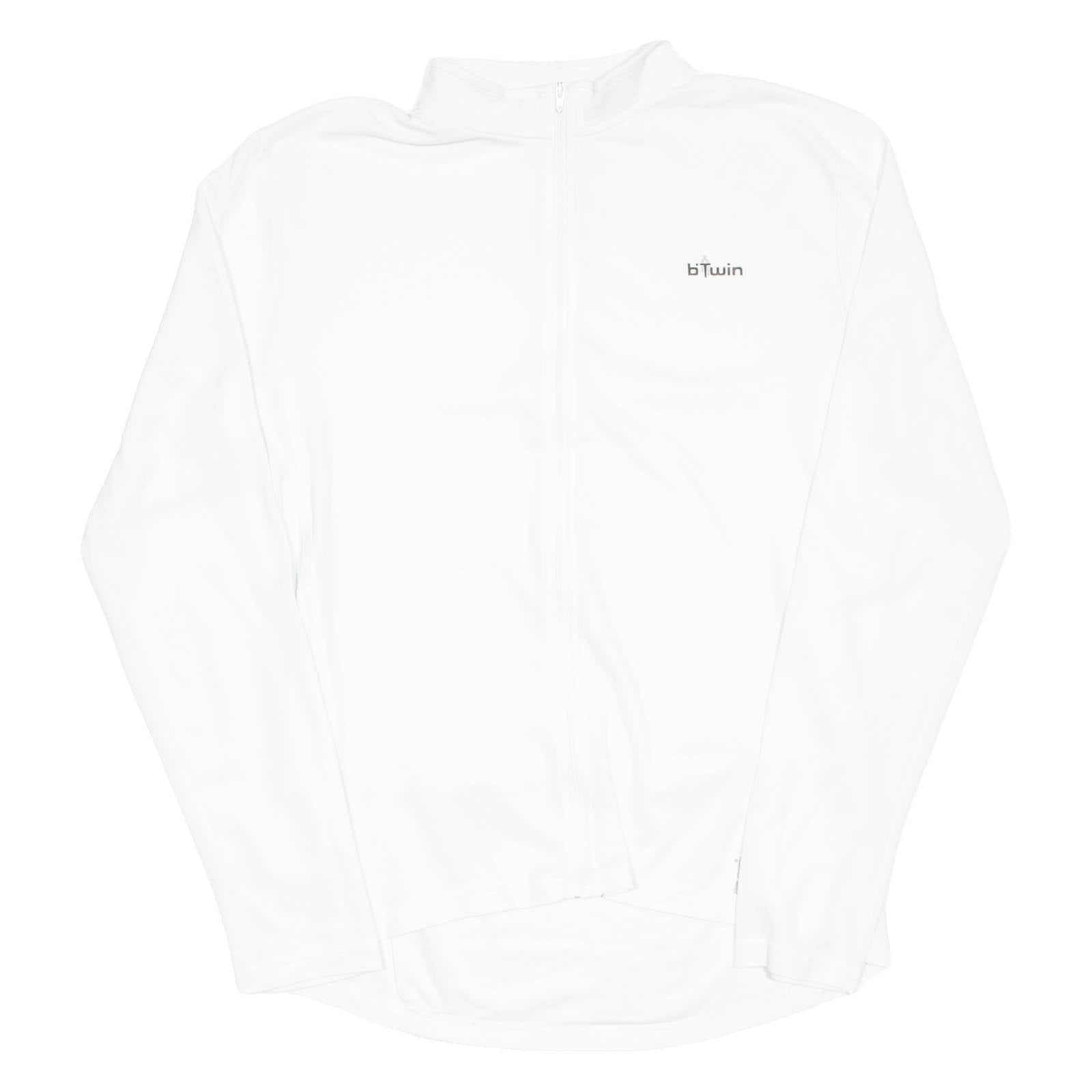 Cycling Womens Jersey White Long Sleeve Full Zip L