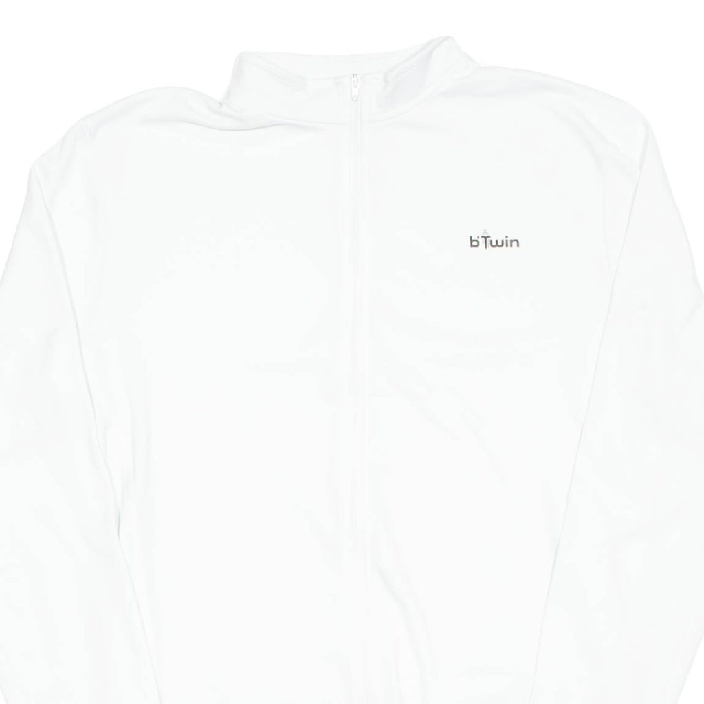 Cycling Womens Jersey White Long Sleeve Full Zip L