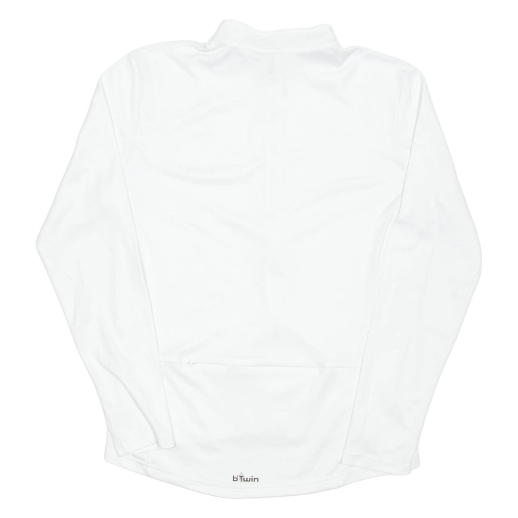 Cycling Womens Jersey White Long Sleeve Full Zip L