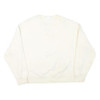 CHAMPION Mens White XL Crew Neck Cotton Blend Sweatshirt Classic Logo