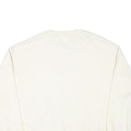 CHAMPION Mens White XL Crew Neck Cotton Blend Sweatshirt Classic Logo