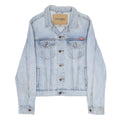 WRANGLER Womens Blue Denim Jacket S Cotton Button Casual Classic Light Wash