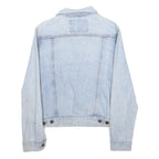 WRANGLER Womens Blue Denim Jacket S Cotton Button Casual Classic Light Wash
