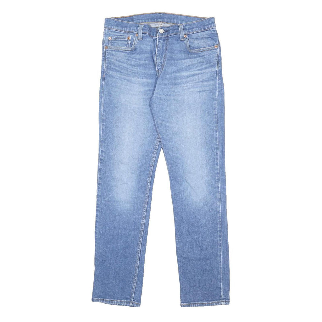 LEVI'S 511 Slim Mens Jeans Blue Slim Straight Denim Medium W32 L32 Zip Cotton