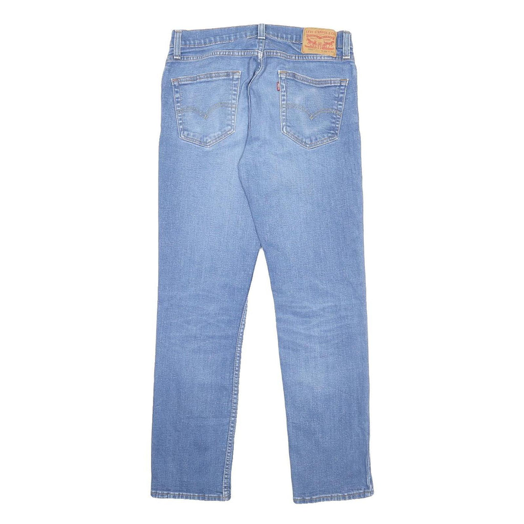 LEVI'S 511 Slim Mens Jeans Blue Slim Straight Denim Medium W32 L32 Zip Cotton