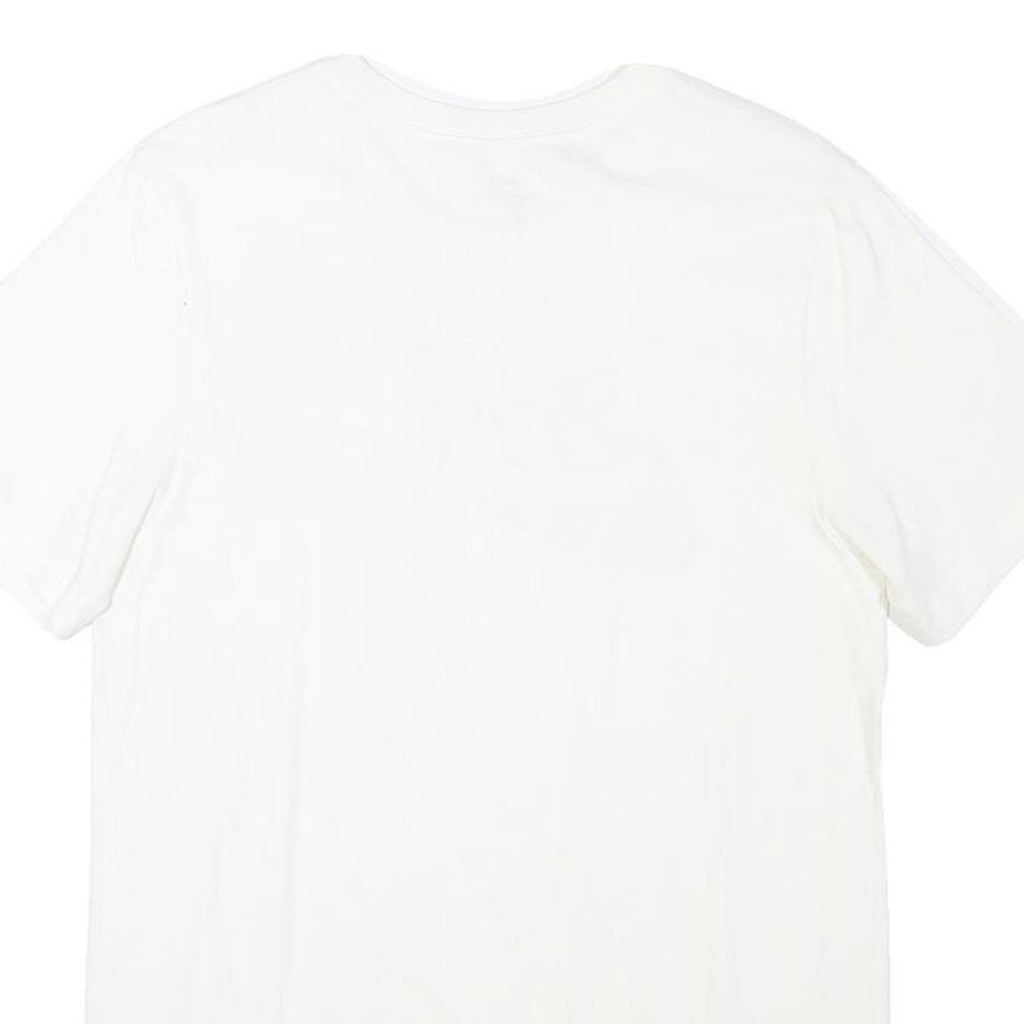 NIKE Mens White Red Graphic Print T-Shirt S Short Sleeve Crew Neck