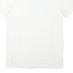 NIKE Mens White Red Graphic Print T-Shirt S Short Sleeve Crew Neck