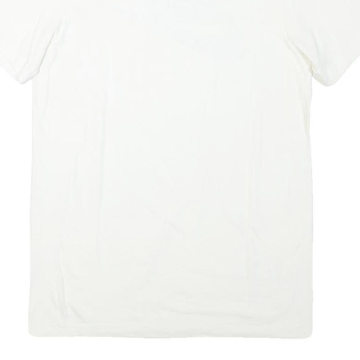 NIKE Mens White Red Graphic Print T-Shirt S Short Sleeve Crew Neck