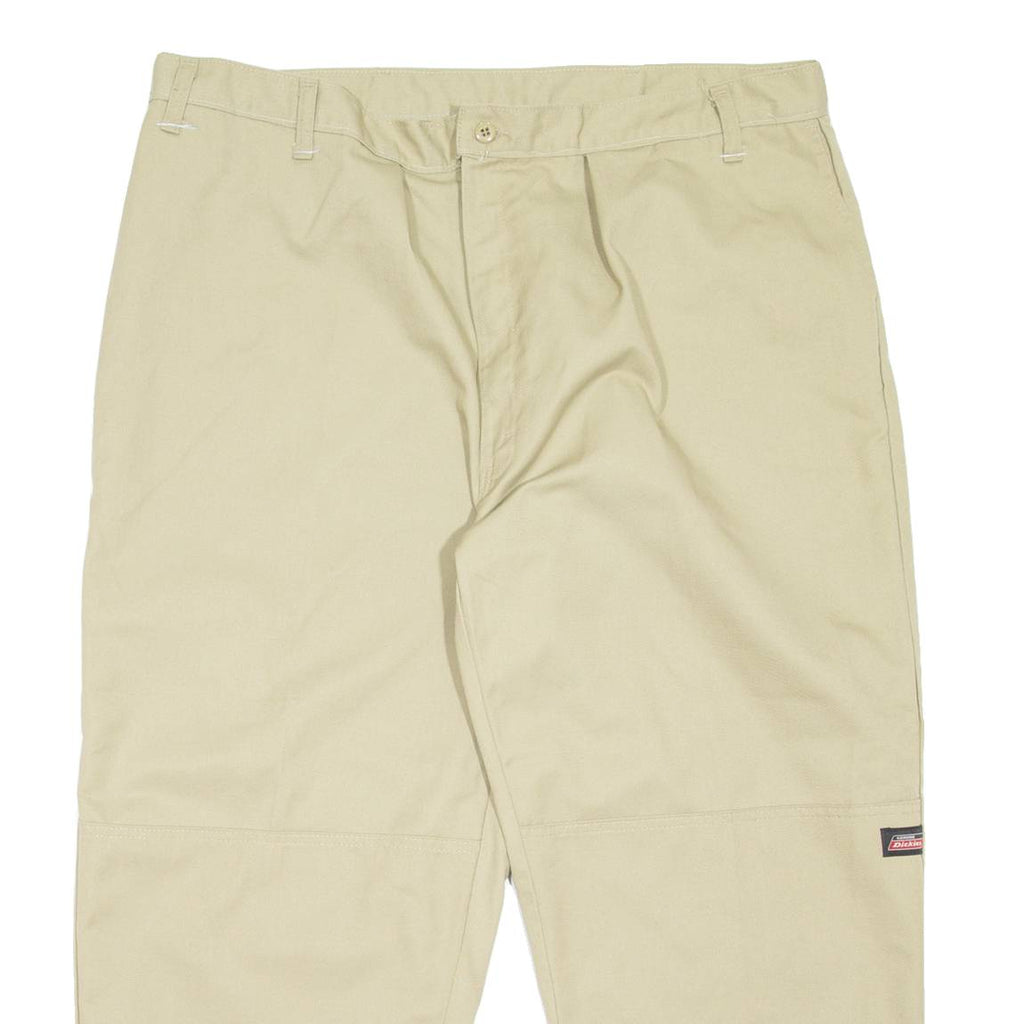 DICKIES Workwear Mens Trousers Beige Relaxed Tapered W48 L24
