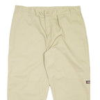 DICKIES Workwear Mens Trousers Beige Relaxed Tapered W48 L24