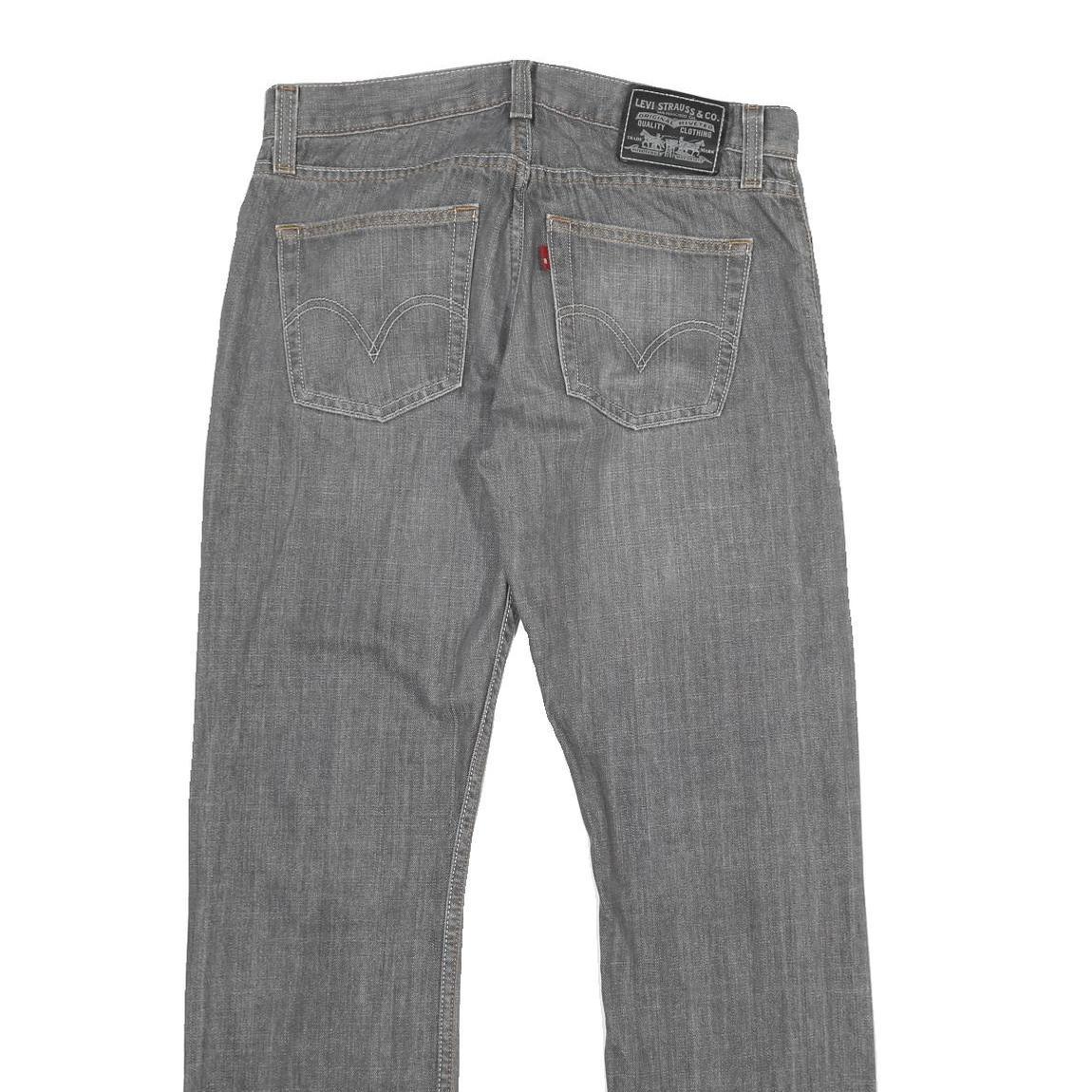 LEVI'S 514 Slim Mens Jeans Grey Slim Straight Denim Medium W32 L32 Classic