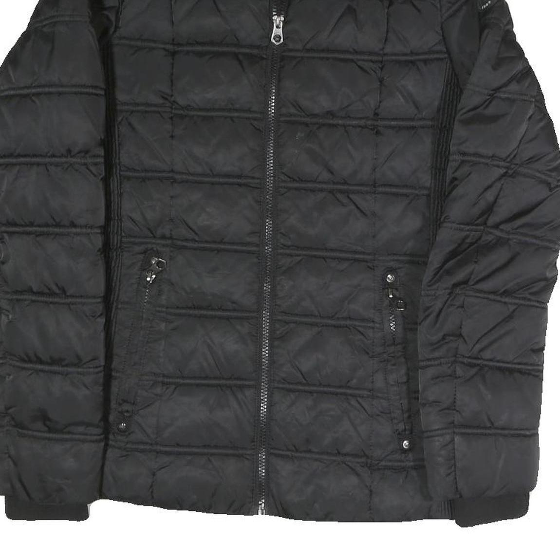 NAUTICA Womens Black Polyester Blend Quilted Jacket XS Zip Puffer Warm