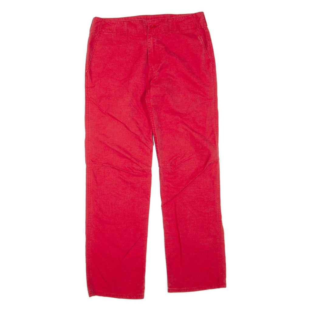 CARHARTT Womens Trousers Red Regular Straight W30 L32