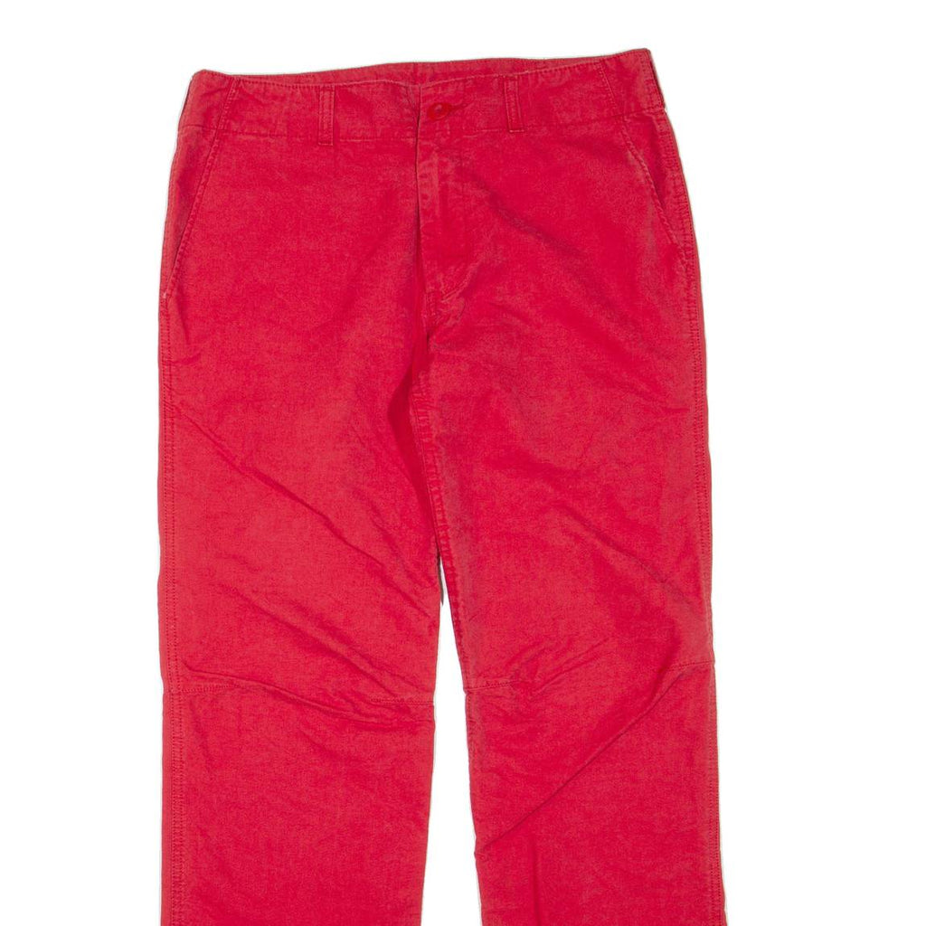 CARHARTT Womens Trousers Red Regular Straight W30 L32